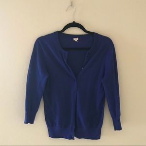 Royal Blue Cardigan 3/4 Sleeve